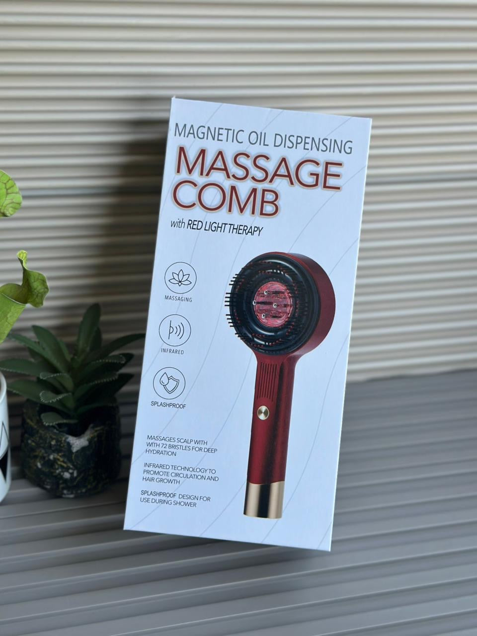 Magnetic Oil Dispensing Massage Comb