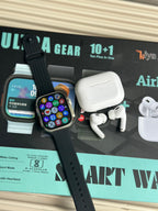 Ultra Gear Ultra Suit Max – Series 8 Ultra (49mm) | 10-In-1 Combo Smartwatch Pack With 7 Straps, Earbuds & Wireless Charger